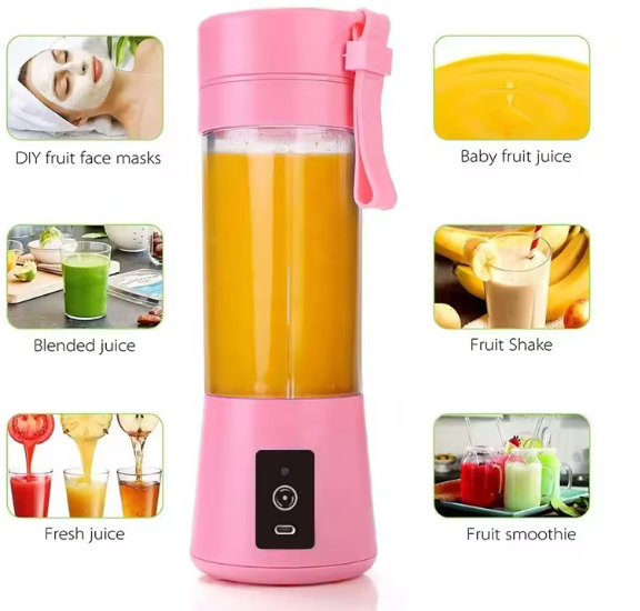 UltraBlend Portable Electric Blender – Powerful, Compact, & Rechargeable 380 ML